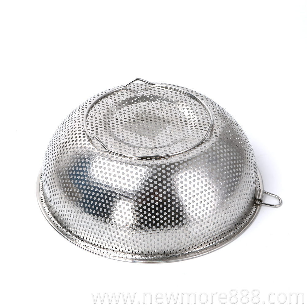 Kitchen Colander Bowl Stainless Steel Strainers